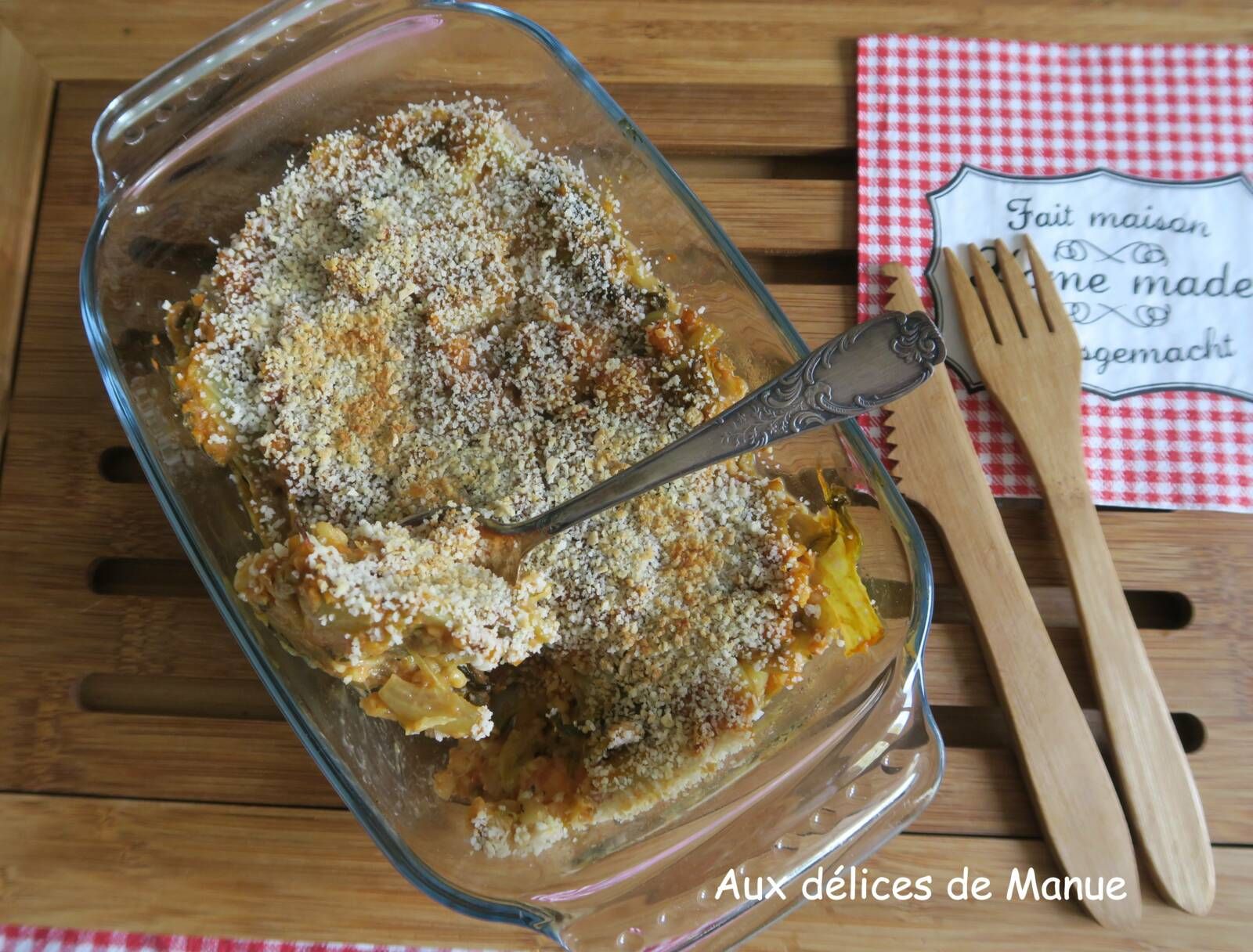 gratin, romaine, salade cuite, boulgour, concentré de tomates, emmental, recette végétarienne, recette facile, recette pas cher, anti gaspi