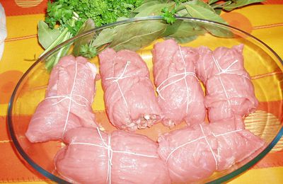 Paupiettes de veau aux champignons