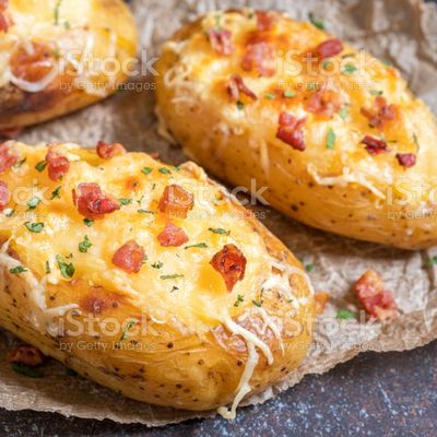 Pommes de terre farcies jambon/moutarde 