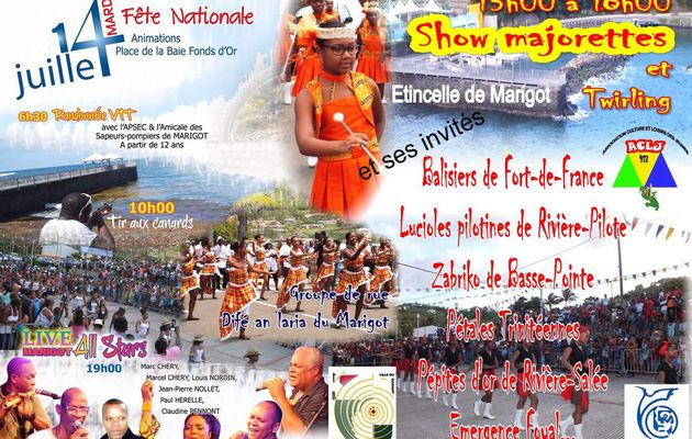 Show majorettes 14 juillet 2015 à Marigot