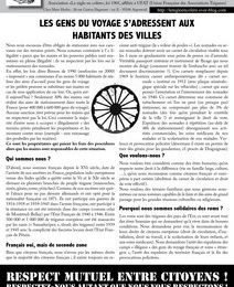 Les gens du voyage s'adressent aux habitants des villes