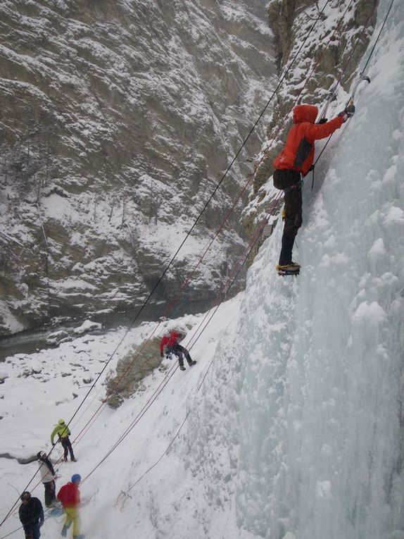 Sortie cascade de glace