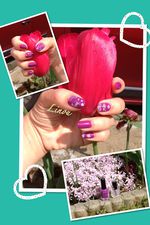 Nail art pour appeler le printemps