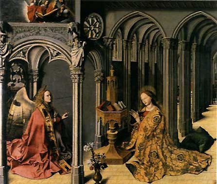 Un jour une oeuvre (30) : Barthélémy d'Eyck, Le triptyque de l'Annonciation