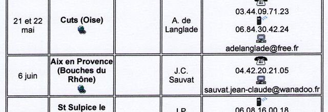 Programme prévisionnel de l'AFA