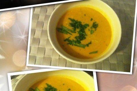 Soupe de courge au lait de coco