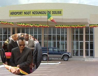 Denis Sassou Nguesso inaugure l’aéroport Ngot Nzoungou de Dolisie