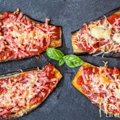 Aubergines façon pizza
