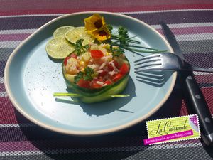 Salade de Riz et Crudités - Végétarienne