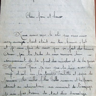 Lettre de mon grand-père du 28 avril 1930