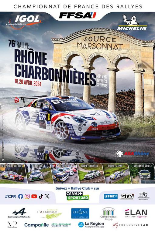 Calendrier du championnat de France des rallyes 2024