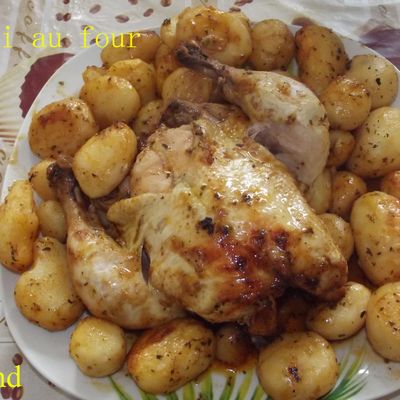 Poulet rôti au four