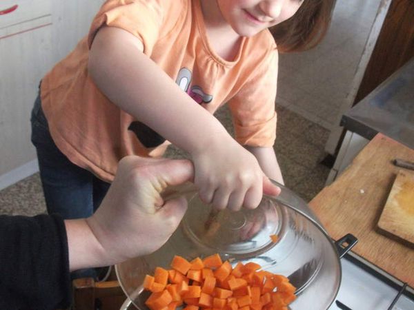Mini-clafoutis carottes-saucisses