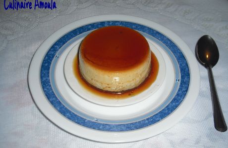 Crème caramel aux amandes