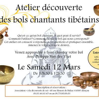 Atelier découverte des bols chantants tibétains