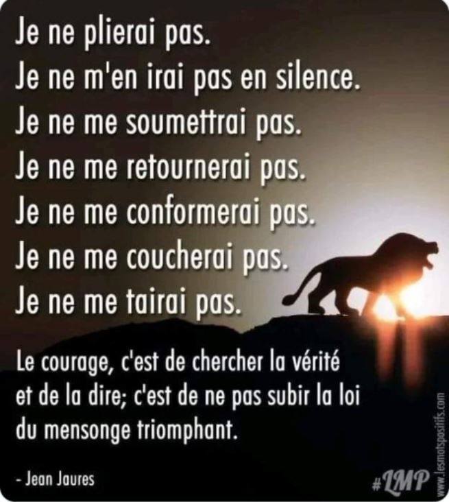 Peut Il Etre Juste De Desobeir A La Loi Ça prend juste un minimum de courage pour combattre la loi du mensonge