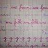 Ecriture en cursive : les progrès au mois de février 2011