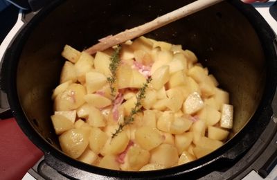 Pommes de terre sautées aux lardons au cookéo