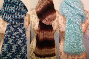 Écharpes au crochet ou tricot
