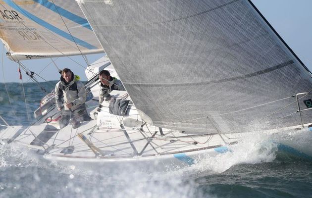 Le duo Adrien Hardy/Thomas Ruyant se prépare à la Transat AG2R La Mondiale 