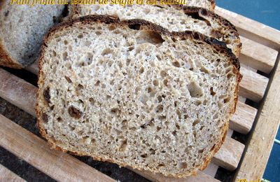 Pain fruité à la bière, levain de seigle et kamut