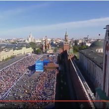 Marche du "Régiment immortel" à Moscou, le 9 mai 2018
