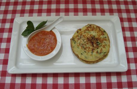 Mini crèpes aux courgettes