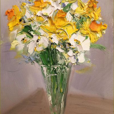 Les fleurs par les grands peintres - Delilah Smith -  jonquilles et narcisses