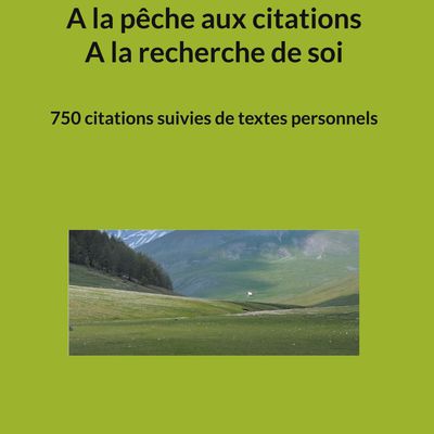 Livre (Version papier) "À la pêche aux citations, À la recherche de soi  750 citations suivis de textes personnels"