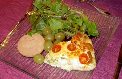 tourte au chèvre frais et asperges vertes