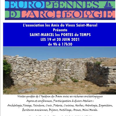 Journées européennes de l'archéologie au baou de Saint-Marcel 19 et 20 juin 2021 