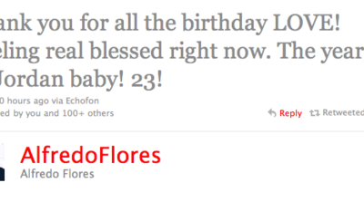 Happy Birthday Alfredo Florres!