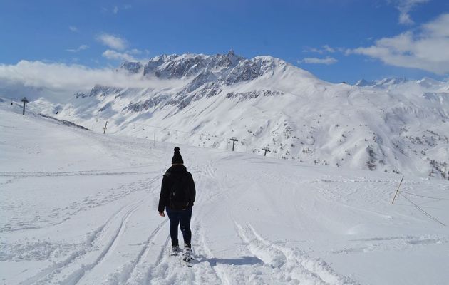 Superbe balade en raquettes à Valloire dans les Alpes!