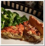 Recette : Tarte échalotte & Roquefort