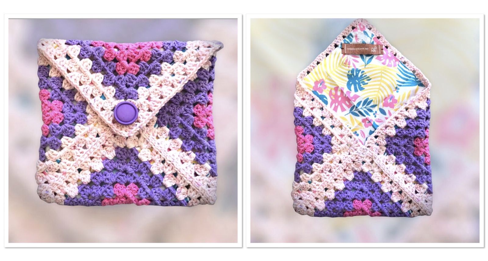 pochette au crochet facile à faire