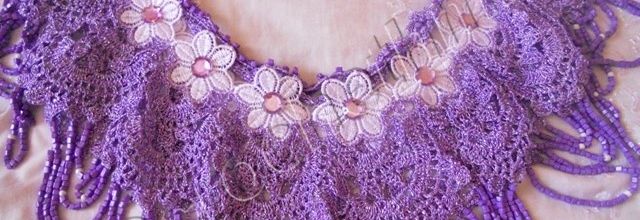 encolure pour robe d'intérieur finie