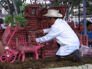 La fête des radis, Fiesta de los rabanos, Oaxaca, Mexique