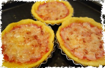 Pizza (base polenta) sans gluten ni lactose