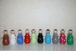 Tante Cenou et ses Peg dolls