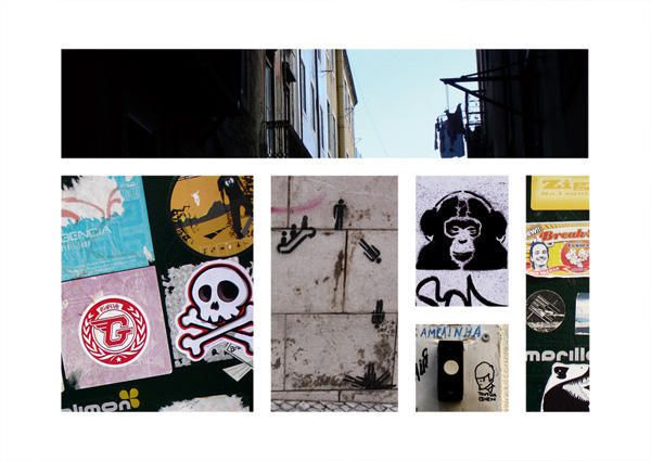 Un travail de mon cours de design visuel... un parcours photo dans le Bairro Alto &agrave; la recherche de &quot;signes graphiques&quot; dans la ville...