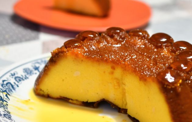 gâteau de semoule au caramel