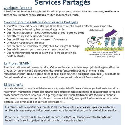 AIRBUS GROUP : SERVICES PARTAGES