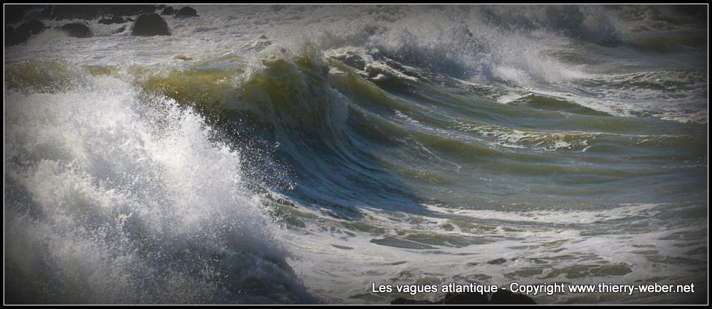 Les vagues atlantique - Panoramiques - Côte Sauvage Le Croisic - Batz-sur-Mer - Photos Copyright Thierry Weber