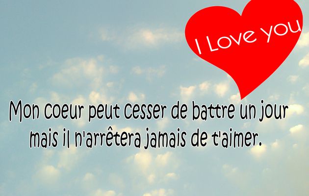 Mots doux pour lui dire je t aime