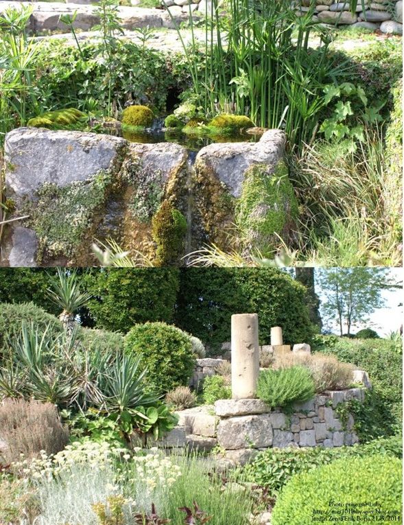 Sortie réalisée par Floriscola le 21/5/11 à Crest, Pivoines Rivières et visite du Jardin Zen d'Erik Borja