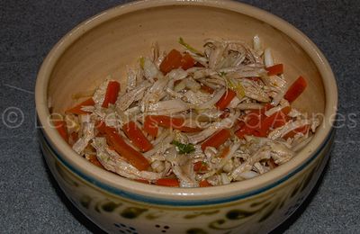 Salade de carottes au cumin, poulet et fenouil