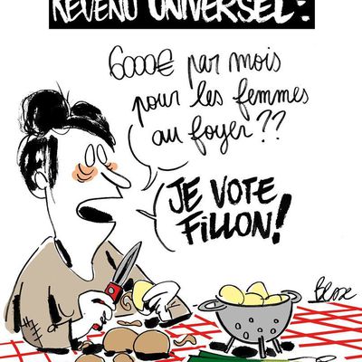 Humour Fillon: Le Revenu Universel pour le sauver?Excellent !