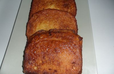 Torrijas de azúcar con canela o de miel