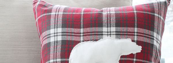 Coussin ours polaire