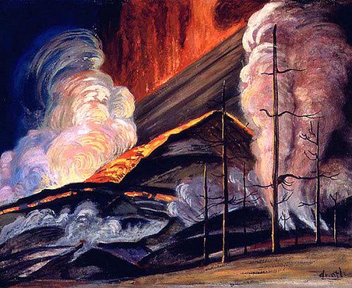 Les volcans en peinture